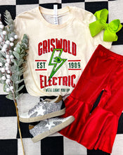 Load image into Gallery viewer, Griswold Electric | Kid's Natural Graphic Tee