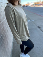 Load image into Gallery viewer, Vintage Like Vinyl OLIVE | Mineral Wash Boyfriend Tee