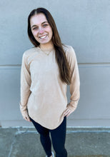Load image into Gallery viewer, Vintage Like Vinyl TAUPE | Mineral Wash Boyfriend Tee