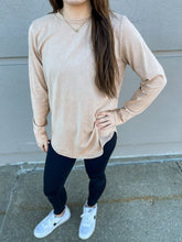 Load image into Gallery viewer, Vintage Like Vinyl TAUPE | Mineral Wash Boyfriend Tee