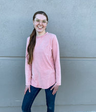 Load image into Gallery viewer, Vintage Like Vinyl MAUVE PINK | Mineral Wash Boyfriend Tee