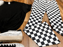 Load image into Gallery viewer, Meet Me at the Finish Line | Adult Checkered Butter Soft Flares