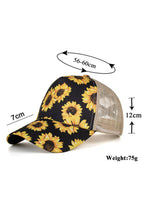 Load image into Gallery viewer, Sunflower Mesh Splicing Criss-Cross Hollow Out Baseball Cap