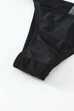 Load image into Gallery viewer, Halter Triangle Bikini with Drawstring Print Skirt