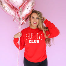 Load image into Gallery viewer, Self Love Club | Women's Red Crew or Long Sleeve