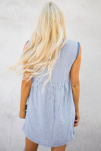 Load image into Gallery viewer, Shift Dress with Embroidery Detail
