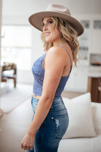 Load image into Gallery viewer, Wild And Free Crop Top in Dusty Blue