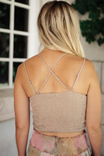 Load image into Gallery viewer, Wild And Free Crop Top in Taupe