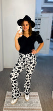 Load image into Gallery viewer, Clarabelle | Adult Cow Print Butter Soft Flares