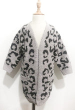 Load image into Gallery viewer, Women's Chenille Cheetah Cardigan