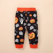 Load image into Gallery viewer, MY FIRST HALLOWEEN Graphic Bodysuit and Printed Long Pants Set