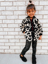 Load image into Gallery viewer, Kids | Mommy & Me Leopard Sherpa & Corded Jacket