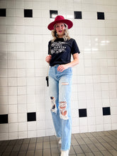 Load image into Gallery viewer, I Can Buy Myself Flowers | Boho Vintage Black Unisex Graphic Tee