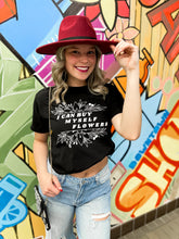 Load image into Gallery viewer, I Can Buy Myself Flowers | Boho Vintage Black Unisex Graphic Tee