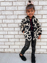Load image into Gallery viewer, Kids | Mommy & Me Leopard Sherpa & Corded Jacket