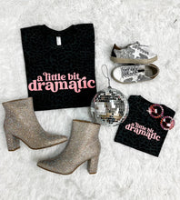 Load image into Gallery viewer, A Little Bit Dramatic | Girl's Black Leopard Tee