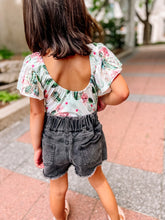 Load image into Gallery viewer, BAE | Distressed Vintage Wash Denim Paperbag Shorts
