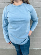 Load image into Gallery viewer, Vintage Like Vinyl STEEL BLUE | Mineral Wash Boyfriend Tee