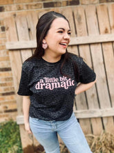 Load image into Gallery viewer, Women's |A little Bit Dramatic Black Leopard Tee