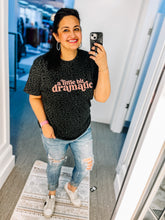 Load image into Gallery viewer, Women's |A little Bit Dramatic Black Leopard Tee