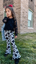Load image into Gallery viewer, Clarabelle | Girl's Cow Print Butter Soft Flares