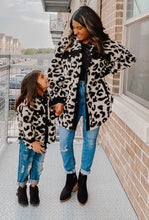 Load image into Gallery viewer, Kids | Mommy & Me Leopard Sherpa & Corded Jacket