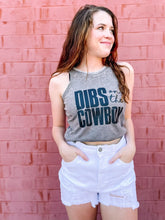 Load image into Gallery viewer, Dibs On The Cowboy | Women's | Graphic Acid Wash Tank