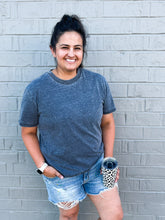 Load image into Gallery viewer, Swipe Left | Vintage Mineral Wash Boyfriend Tee | {various colors}