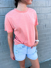 Load image into Gallery viewer, Swipe Left | Vintage Mineral Wash Boyfriend Tee | {various colors}