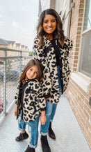 Load image into Gallery viewer, Women's | Mommy & Me Leopard Sherpa & Corded Jacket
