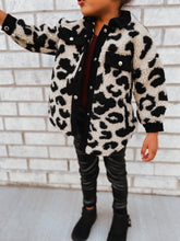 Load image into Gallery viewer, Kids | Mommy & Me Leopard Sherpa & Corded Jacket