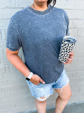Load image into Gallery viewer, Swipe Left | Vintage Mineral Wash Boyfriend Tee | {various colors}