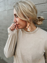 Load image into Gallery viewer, Vintage Like Vinyl TAUPE | Mineral Wash Boyfriend Tee