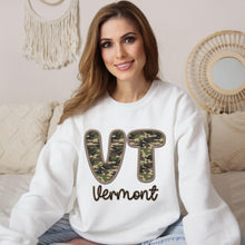 Load image into Gallery viewer, Camo State Sweatshirts Faux Embroidery Part 6
