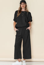 Load image into Gallery viewer, Textured Tee + Pants Set
