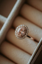 Load image into Gallery viewer, Louise Champagne Morganite Rose Gold Ring
