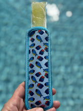 Load image into Gallery viewer, Neoprene Popsicle Holder “Blue Fish”
