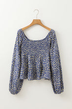 Load image into Gallery viewer, Boho Floral Square Neck Blouse
