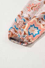 Load image into Gallery viewer, Waffle Floral Sleeve Top
