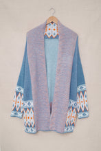 Load image into Gallery viewer, Geometric Print Knit Cardigan
