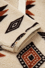Load image into Gallery viewer, Geometric Half Zip Plush Sweatshirt
