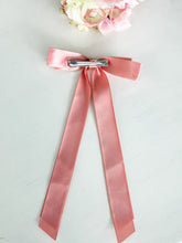 Load image into Gallery viewer, Classic Satin Bow With Clip "Mauve"
