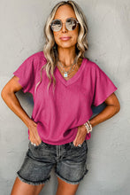 Load image into Gallery viewer, Crinkled V Neck Tee
