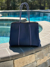 Load image into Gallery viewer, Ready to Ship | The Nikki Navy Neoprene Tote
