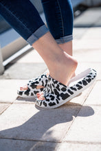 Load image into Gallery viewer, Ready to Ship | White Leopard Insanely Comfy -Beach or Casual Slides
