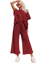 Load image into Gallery viewer, Textured Tee + Pants Set
