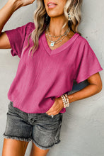 Load image into Gallery viewer, Crinkled V Neck Tee
