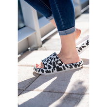 Load image into Gallery viewer, Ready to Ship | White Leopard Insanely Comfy -Beach or Casual Slides
