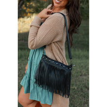 Load image into Gallery viewer, Ready to Ship | The Nora -  Black Fringe Bags

