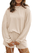 Load image into Gallery viewer, Corded Long Sleeve Top and Shorts Set
